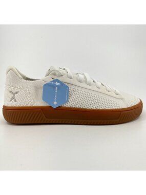 Flux Footwear Adapt Trainer White Gum Womens Size 8.5 Athletic Shoes Sneakers